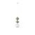 Pendul Nova Luce Clio, 1xE14, H 2.15 ml, alb-verde
