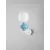Aplica Nova Luce Clio, 1xE14, alb-albastru