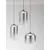 Pendul LED Nova Luce Aelia, 25W, 3000K, fumuriu-negru, dimabil, Triac