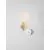 Aplica Nova Luce Clio, 1xE14, alb, galben