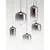 Pendul LED Nova Luce Aelia, 36W, 3000K, fumuriu-negru, dimabil, Triac