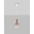 Pendul LED Nova Luce Nostos, 6W, 3000K, alb-albastru-auriu, 9009102