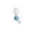 Aplica Nova Luce Clio, 1xE14, alb-albastru