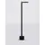 Stalp mic LED Nova Luce Pipe, 5W, 3000K, 15x110x655mm, negru nisipiu, IP65, 9060263