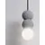 Pendul Nova Luce Zero, 1xG9, gri, 9577021