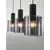 Pendul Nova Luce Mirbi, 3xE27, liniar, fumuriu-negru