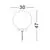 Stalp tip tarus Nova Luce Moon, 1xE14, 300x300mm, alb, IP65