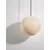 Pendul Nova Luce Moon, 1xE14, 250x300mm, alb-negru, IP65