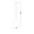 Pendul Nova Luce Moon, 1xE14, 250x300mm, alb-negru, IP65
