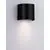 Aplica Nova Luce York, 1xGU10, 110x85x110mm, negru nisipiu, IP65