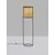 Lampadar Nova Luce Erto, 1xE27, lemn natural-negru