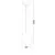 Pendul Nova Luce Moon, 1xE27, 250x400mm, alb-negru, IP65