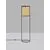 Lampadar Nova Luce Erto, 1xE27, lemn natural-negru