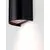 Aplica Nova Luce York, 2xGU10, 110x85x195mm, negru nisipiu, IP65