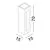 Stalp mic LED Nova Luce Stage, 6W, 3000K, 150x150x350mm, gri, IP65, 9186707