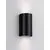 Aplica Nova Luce York, 2xGU10, 110x85x195mm, negru nisipiu, IP65