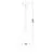 Pendul Nova Luce Moon, 1xE27, 250x500mm, alb-negru, IP65