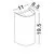 Aplica Nova Luce York, 2xGU10, 110x85x195mm, alb nisipiu, IP65