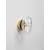 Aplica Nova Luce King, 1xG9 max. 5W, D17 cm, alama antica, IP20