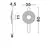 Aplica LED Nova Luce Nous, 8W, 3000K, ambra-auriu, 9236397