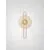 Aplica LED Nova Luce Nous, 8W, 3000K, ambra-auriu, 9236397