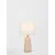 Veioza Nova Luce Oby, 1xE27, alb-lemn natur