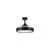 Plafoniera cu ventilator LED Nova Luce Nevma, 76W, 3000-4000-6500K, negru, 6 viteze, CCT telecomanda