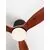 Plafoniera cu ventilator LED Nova Luce Aloa, 58W, 3000-4000-6500K, negru-lemn, 6 viteze, CCT telecomanda