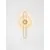 Aplica LED Nova Luce Nous, 8W, 3000K, ambra-auriu, 9236397