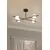 Lustra LED Mantra Cuba, 32W, 3000K, alb, auriu, negru