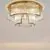 Plafoniera Maytoni Frame, 9xE14, D650 mm, H330 mm, auriu