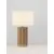 Veioza Nova Luce Natural Nau, 1xE27, alb, bej, crom