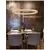 Pendul LED Nova Luce Fiore, 80W, 3000K, auriu antic, dimabil Triac