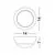 Aplica LED Nova Luce Odin, 5W, 3000K, D14 cm, alb