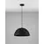 Pendul Nova Luce Natural Talcum, 1xE27, D420, negru