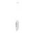 Pendul Nova Luce Tempus, 1xG9 max. 5W, 18x48 cm, Hmax. 250 cm, alb