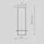 Pendul LED Maytoni Ambience, 23W, 3000K, alb, negru, MOD280PL-L23B3K1