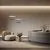 Pendul LED Maytoni Ambience, 23W, 3000K, alb, negru, MOD280PL-L23B3K1