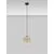 Pendul LED Nova Luce Oblo, 3W, 3000K, negru, ambra