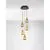 Pendul LED Nova Luce Alish, 40W, 3000K, negru, auriu , dimabil Triac