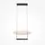 Pendul LED Maytoni Ambience, 23W, 3000K, alb, negru, MOD280PL-L23B3K1