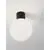 Aplica Nova Luce Spix, 1xE27 max. 12W, D20 cm, alb, antracit, IP54