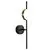 Aplica LED Mantra Cuba, 8W, 3000K, H50 cm, auriu, negru, IP20