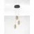 Pendul LED Nova Luce Nali, 18W, 3000K, negru, auriu, dimabil Triac