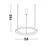 Pendul LED Nova Luce Pertino, 48W, 3000K, D58 cm, negru, dimabil Triac