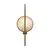 Aplica Maytoni Marmo, 1xE14, D120 mm, H480 mm, alama / auriu