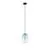 Pendul LED Nova Luce Oblo, 3W, 3000K, negru, albastru