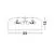 Plafoniera Nova Luce Perleto, 2xE27 max. 10W, D350 mm, alb, negru