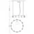 Pendul LED Mantra Shell, 50W, 3000K, D86 cm, auriu