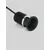 Spot fix LED Nova Luce Delve, 5W, 3000K, D40 mm, negru, incastrat, IP65